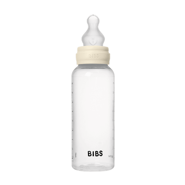 BIBS BPA - Free PP Baby Bottle Round Silicone 1 pack 270 ml Medium Flow Ivory (Min. of 2 PK , multiples of 2 PK) - MAIGHAN DISTRIBUTION CANADA