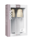 BIBS BPA - Free PP Baby Bottle Round Silicone 2 pack 270 ml Medium Flow Ivory (Min. of 2 PK , multiples of 2 PK) - MAIGHAN DISTRIBUTION CANADA