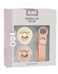 BIBS Colour Pacifier & Loop Clip Gift Set Latex Size 1 Blush (Min. of 2 PK , multiples of 2 PK) - MAIGHAN DISTRIBUTION CANADA