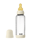 BIBS Glass Baby Bottle Round Latex 1 pack 240 ml Medium Flow Ivory (Min. of 2 PK , multiples of 2 PK) - MAIGHAN DISTRIBUTION CANADA