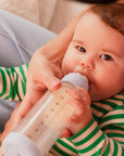 BIBS Glass Baby Bottle Round Silicone 1 pack 120 ml Slow Flow Sage (Min. of 2 PK , multiples of 2 PK) - MAIGHAN DISTRIBUTION CANADA