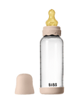 BIBS Glass Boheme Baby Bottle Round Latex 1 pack 240 ml Medium Flow Blush (Min. of 2 PK , multiples of 2 PK) - MAIGHAN DISTRIBUTION CANADA