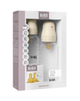 BIBS Grow and Flow BPA - Free PP Baby Bottle Round Latex Set 150 ml / 270ml Ivory (Min. of 2 PK , multiples of 2 PK) - MAIGHAN DISTRIBUTION CANADA