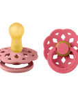 BIBS® Pacifier Boheme Latex 2 PK Dusty Pink/Coral (Min. of 2 PK, multiples of 2 PK) - MAIGHAN DISTRIBUTION CANADA