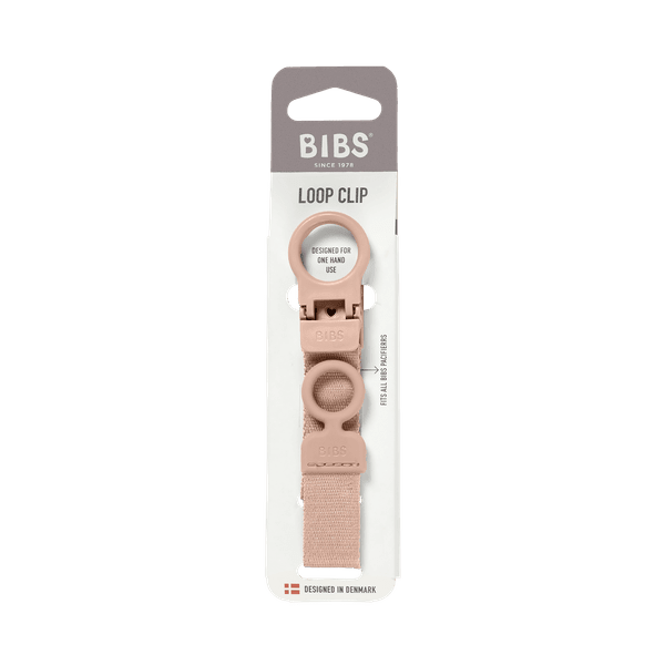 BIBS Pacifier Clip Loop - Blush (Min. of 2 PK , multiples of 2 PK) - MAIGHAN DISTRIBUTION CANADA