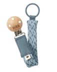 BIBS Pacifier Clip Petrol / Baby Blue ONE SIZE (Min. of 2 PK , multiples of 2 PK) - MAIGHAN DISTRIBUTION CANADA