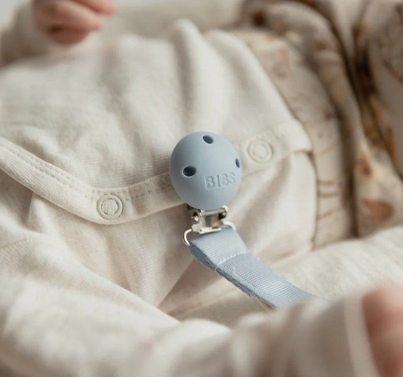 BIBS Pacifier Clip Ribbon - Blush (Min. of 2 PK , multiples of 2 PK) - MAIGHAN DISTRIBUTION CANADA