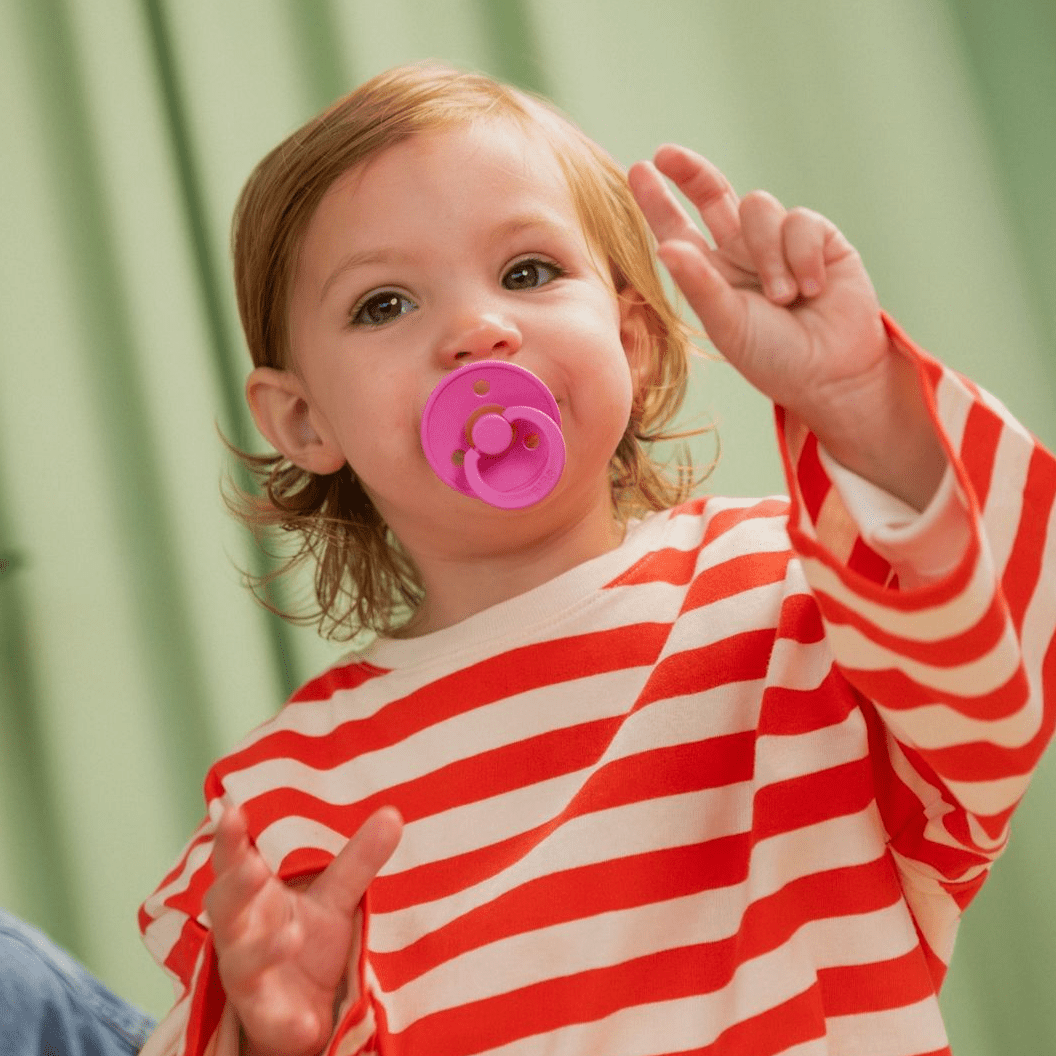 BIBS Pacifier Original COLOUR Latex 2 PK Bubblegum / Peri (Min. of 2 PK, multiples of 2 PK) - MAIGHAN DISTRIBUTION CANADA