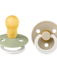 BIBS Pacifier Original COLOUR Latex 2 PK Sage Glow/Vanilla Glow (Min. of 2 PK, multiples of 2 PK) - MAIGHAN DISTRIBUTION CANADA