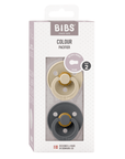 BIBS Pacifier Original COLOUR Latex 2 PK Vanilla/Iron(Min. of 2 PK, multiples of 2 PK) - MAIGHAN DISTRIBUTION CANADA