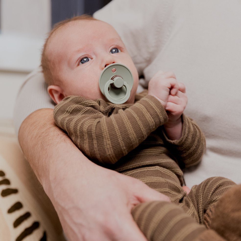 BIBS Pacifier Original COLOUR Latex 4 PK Petrol/Sage/Baby Blue/Iron (Min. of 2 PK, multiples of 2 PK) - MAIGHAN DISTRIBUTION CANADA