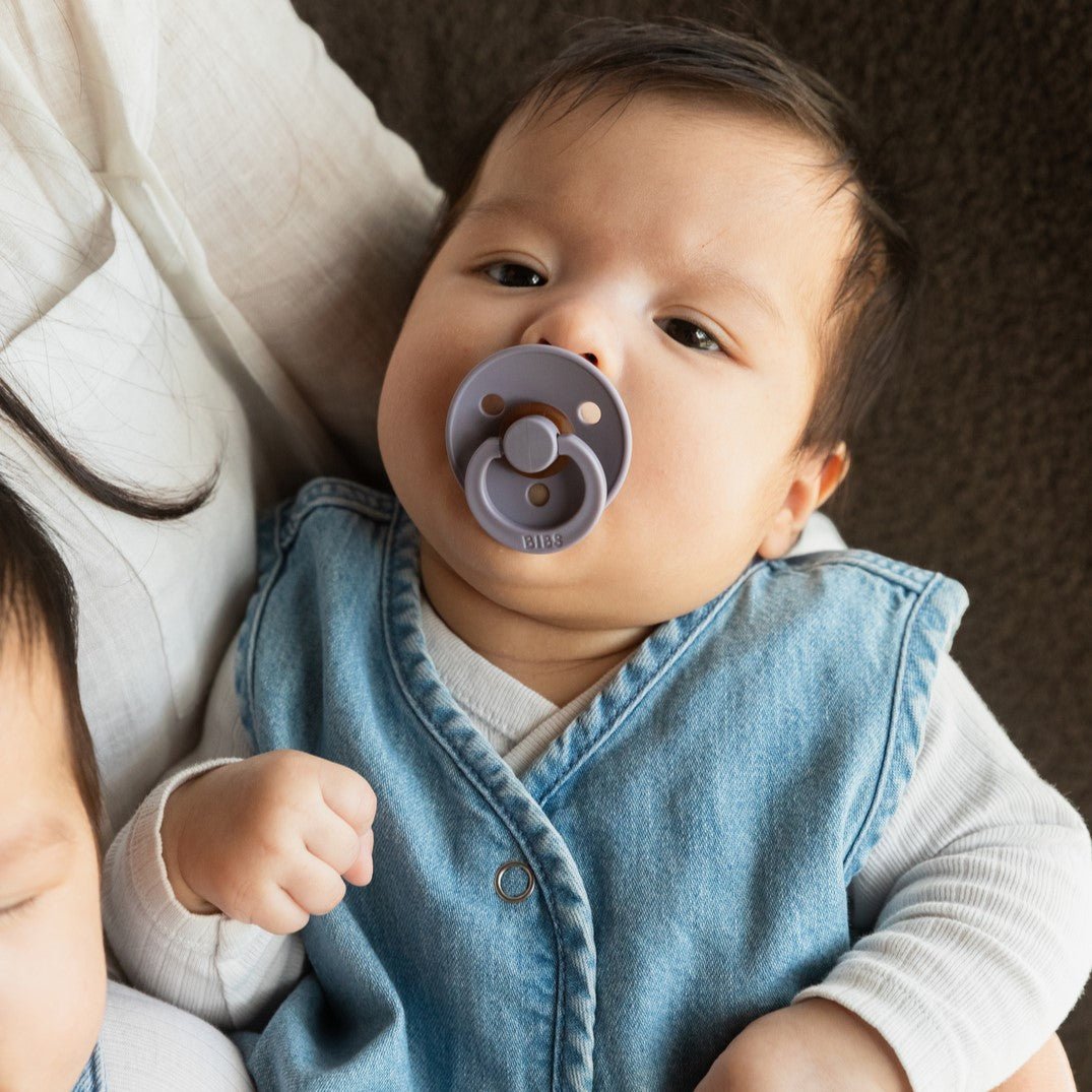 BIBS Pacifier Original COLOUR Latex 4 PK Petrol/Sage/Baby Blue/Iron (Min. of 2 PK, multiples of 2 PK) - MAIGHAN DISTRIBUTION CANADA