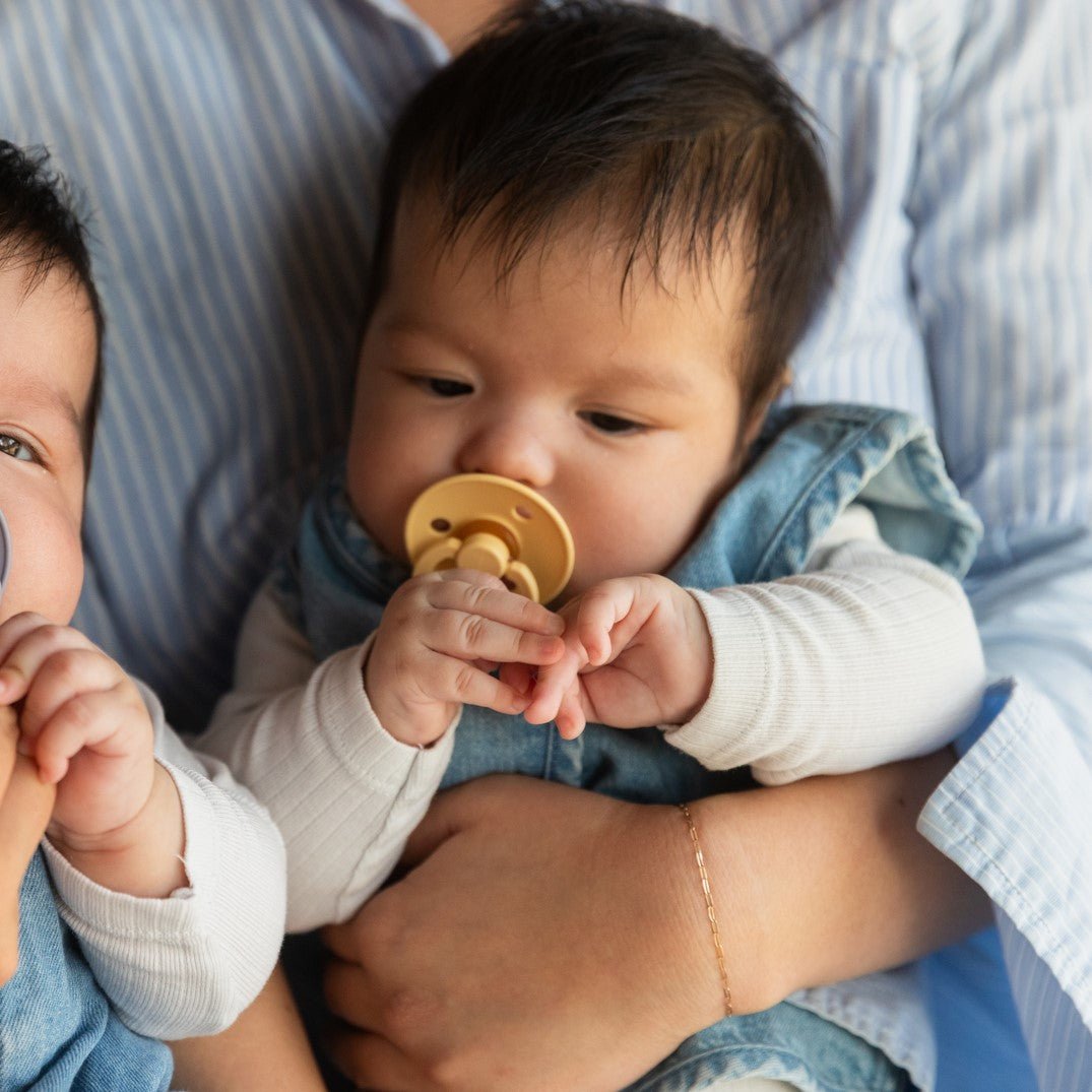 BIBS Pacifier Original COLOUR Latex 4 PK Petrol/Sage/Baby Blue/Iron (Min. of 2 PK, multiples of 2 PK) - MAIGHAN DISTRIBUTION CANADA