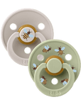 BIBS Pacifier Studio Colour 2 PACK Bumblebee Latex - Mushroom Mix (Min. of 2 PK, multiples of 2 PK) - MAIGHAN DISTRIBUTION CANADA