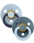 BIBS Pacifier Studio Colour 2 PACK Fusion Latex - Baby Blue Petrol Mix (Min. of 2 PK, multiples of 2 PK) - MAIGHAN DISTRIBUTION CANADA