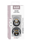 BIBS Pacifier Studio Colour 2 PACK Fusion Latex - Cloud Iron Mix (Min. of 2 PK, multiples of 2 PK) - MAIGHAN DISTRIBUTION CANADA