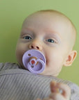 BIBS Pacifier Studio Colour 2 PACK Ladybug Latex - Violet Sky Mix (Min. of 2 PK, multiples of 2 PK) - MAIGHAN DISTRIBUTION CANADA