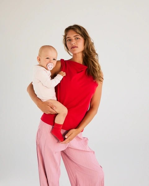 BIBS Pacifier Studio Colour 2 PACK Polka - Blossom/Candy Apple (Min. of 2 PK, multiples of 2 PK) - MAIGHAN DISTRIBUTION CANADA