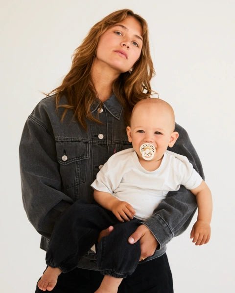 BIBS Pacifier Studio Colour 2 PACK Polka - Ivory/Black (Min. of 2 PK, multiples of 2 PK) - MAIGHAN DISTRIBUTION CANADA