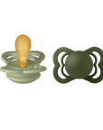 BIBS Pacifier SUPREME Latex 2 PK Sage / Hunter Green (Min. of 2 PK, multiples of 2 PK) - MAIGHAN DISTRIBUTION CANADA