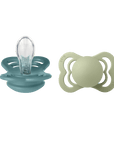 BIBS Pacifier SUPREME Silicone 2 PK Island Sea / Sage (Min. of 2 PK, multiples of 2 PK) - MAIGHAN DISTRIBUTION CANADA