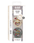 BIBS x Liberty Pacifier Original COLOUR Latex 2 PK Anatomical Chamomile Lawn - Vanilla/Pine(Min. of 2 PK, multiples of 2 PK) - MAIGHAN DISTRIBUTION CANADA