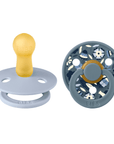 BIBS x Liberty Pacifier Original COLOUR Latex 2 PK Bobo Dusty Blue Mix (Min. of 2 PK, multiples of 2 PK) - MAIGHAN DISTRIBUTION CANADA