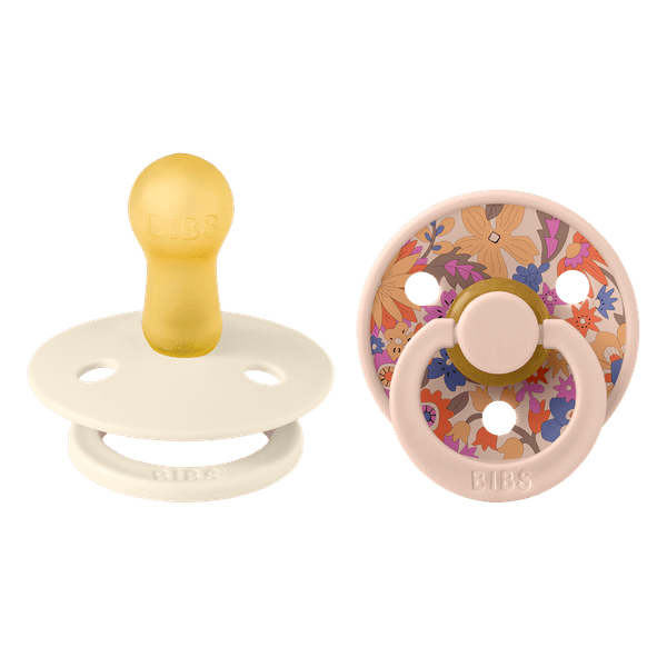 BIBS x Liberty Pacifier Original COLOUR Latex 2 PK June Blossom Blush Mix (Min. of 2 PK, multiples of 2 PK) - MAIGHAN DISTRIBUTION CANADA
