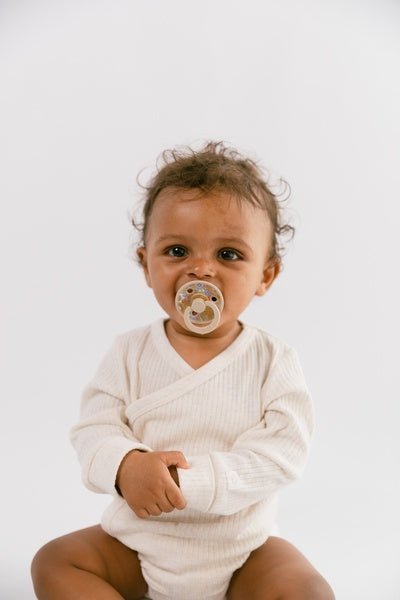 BIBS x Liberty Pacifier Original COLOUR Latex 2 PK June Blossom Pumpkin Mix (Min. of 2 PK, multiples of 2 PK) - MAIGHAN DISTRIBUTION CANADA