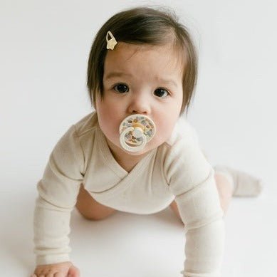 BIBS x Liberty Pacifier Original COLOUR Latex 2 PK June Blossom Pumpkin Mix (Min. of 2 PK, multiples of 2 PK) - MAIGHAN DISTRIBUTION CANADA