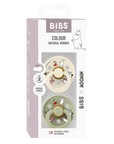 BIBS x Moomin Pacifier Colour 2 pack Friends Latex - Ivory mix (Min. of 2 PK, multiples of 2 PK) - MAIGHAN DISTRIBUTION CANADA