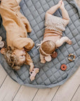 Play&Go Dusty Blue organic babymat (Min of 1, multiples of 1)