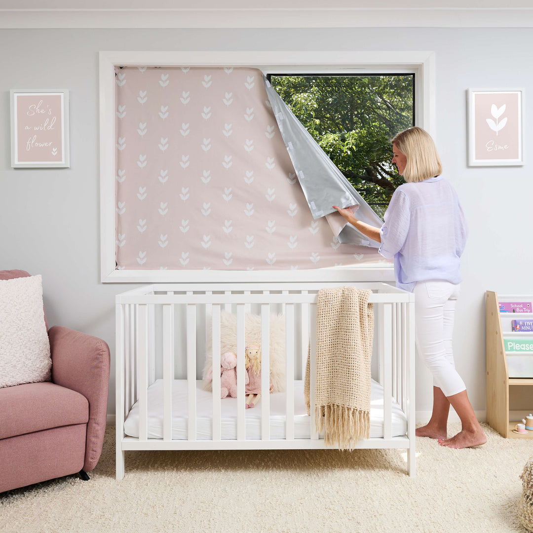 Porta Fox Cut-to-Size Blackout Blind - Petal Pink (Min. of 2 PK, Multiples of 2 PK)