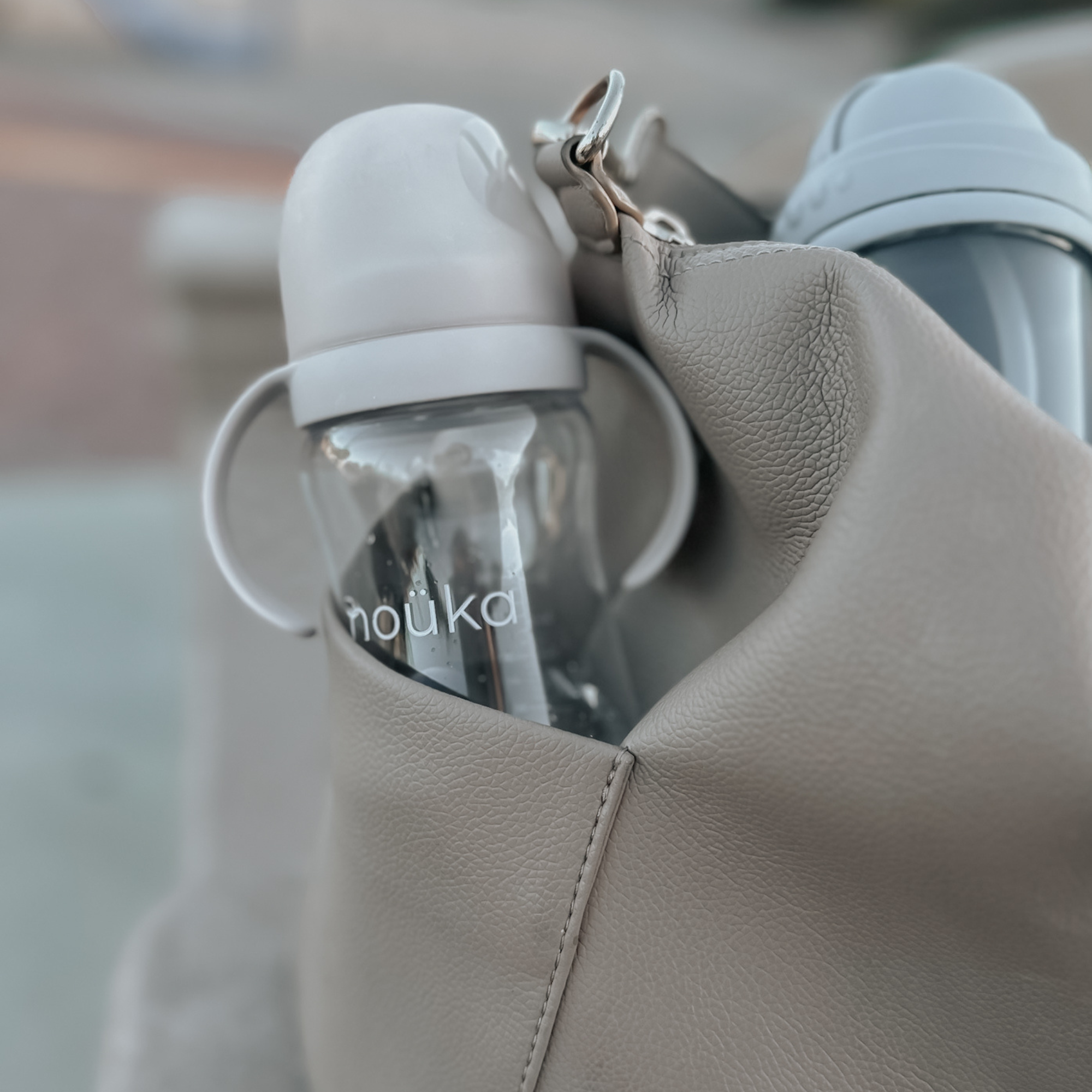 noüka Transitional Sippy/Weighted Straw Cup - Soft Blush (Sold in Case of 2, Qty of 1=2 products)