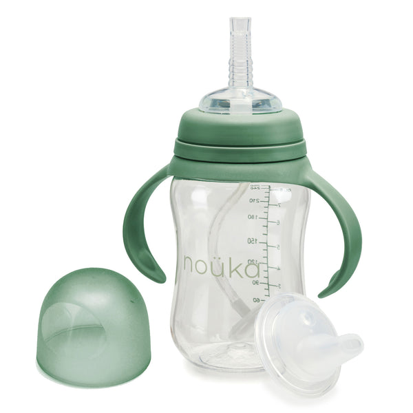 noüka Transitional Sippy/Weighted Straw Cup - Fern (Min. of 2 PK, Multiples of 2 PK)