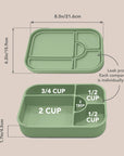 noüka Large Silicone Sealed Lunch Box - Soft Blush (Min. of 2 PK, Multiples of 2 PK)