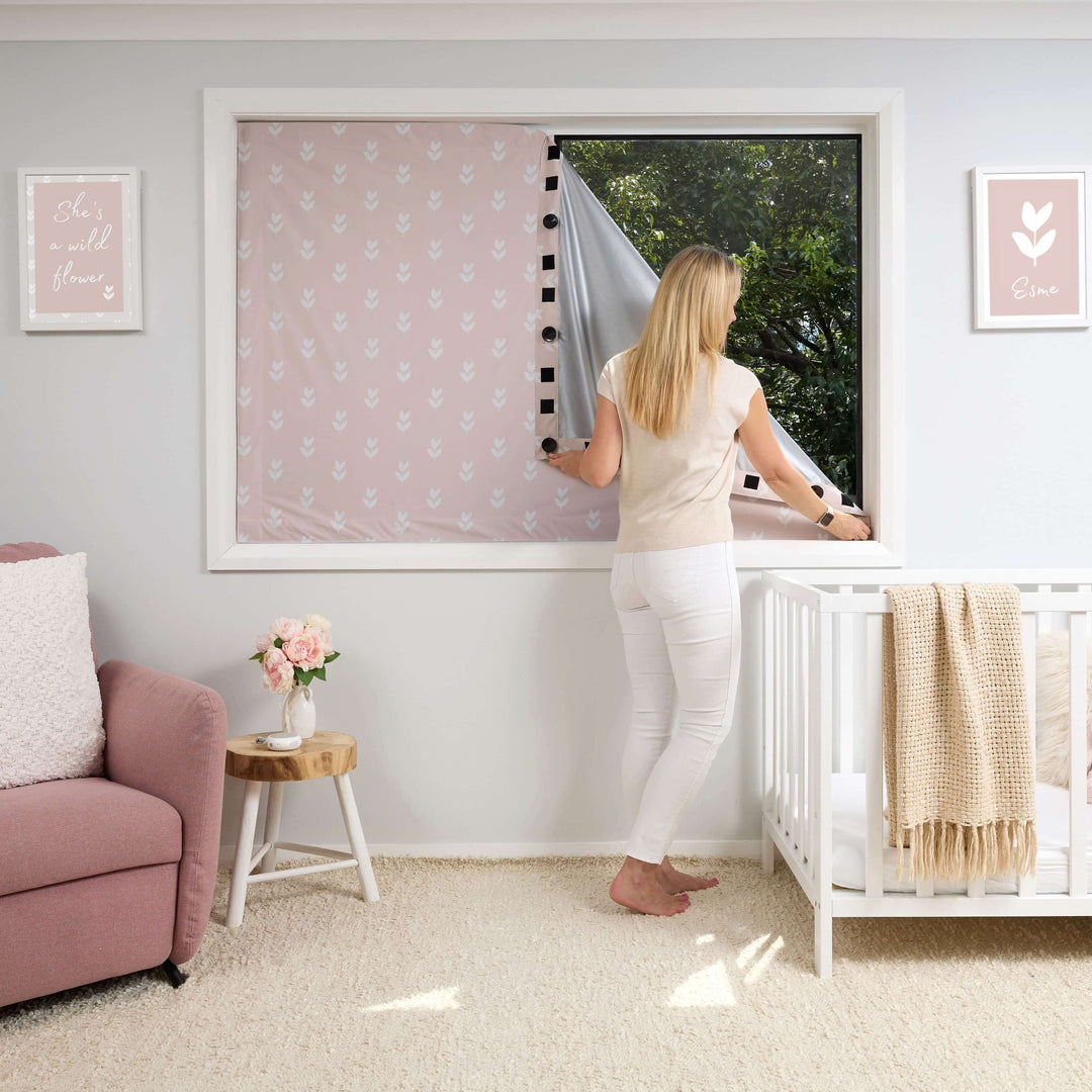 Porta Fox Portable Blackout Blind - Petal Pink (Min. of 2 PK, Multiples of 2 PK)