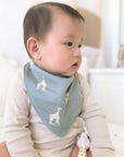 günamüna Bandana Bib - Giraffe (Min. of 2, multiples of 2) - MAIGHAN DISTRIBUTION CANADA