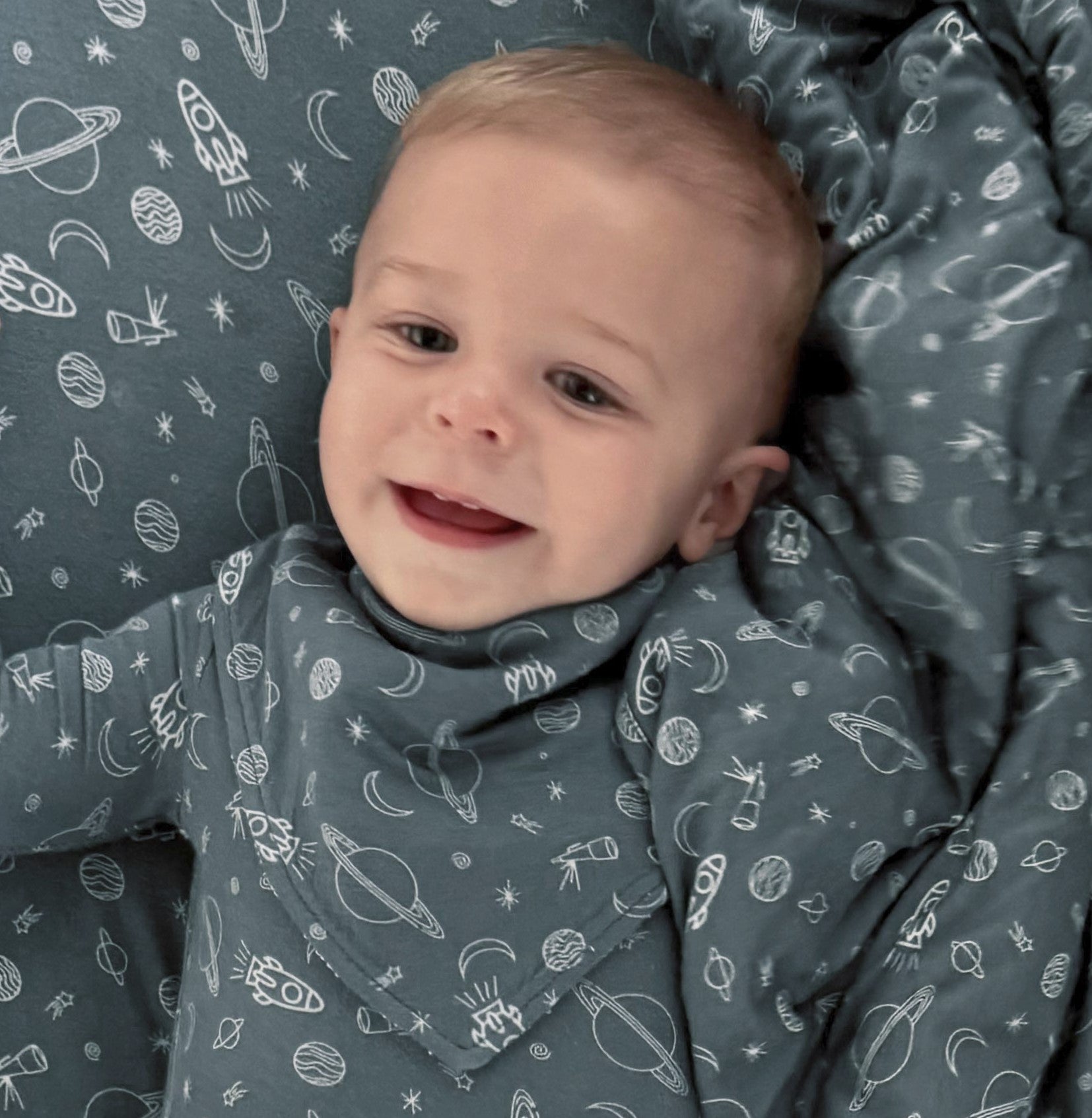 günamüna Bandana Bib - Space (Min. of 2, multiples of 2) - MAIGHAN DISTRIBUTION CANADA