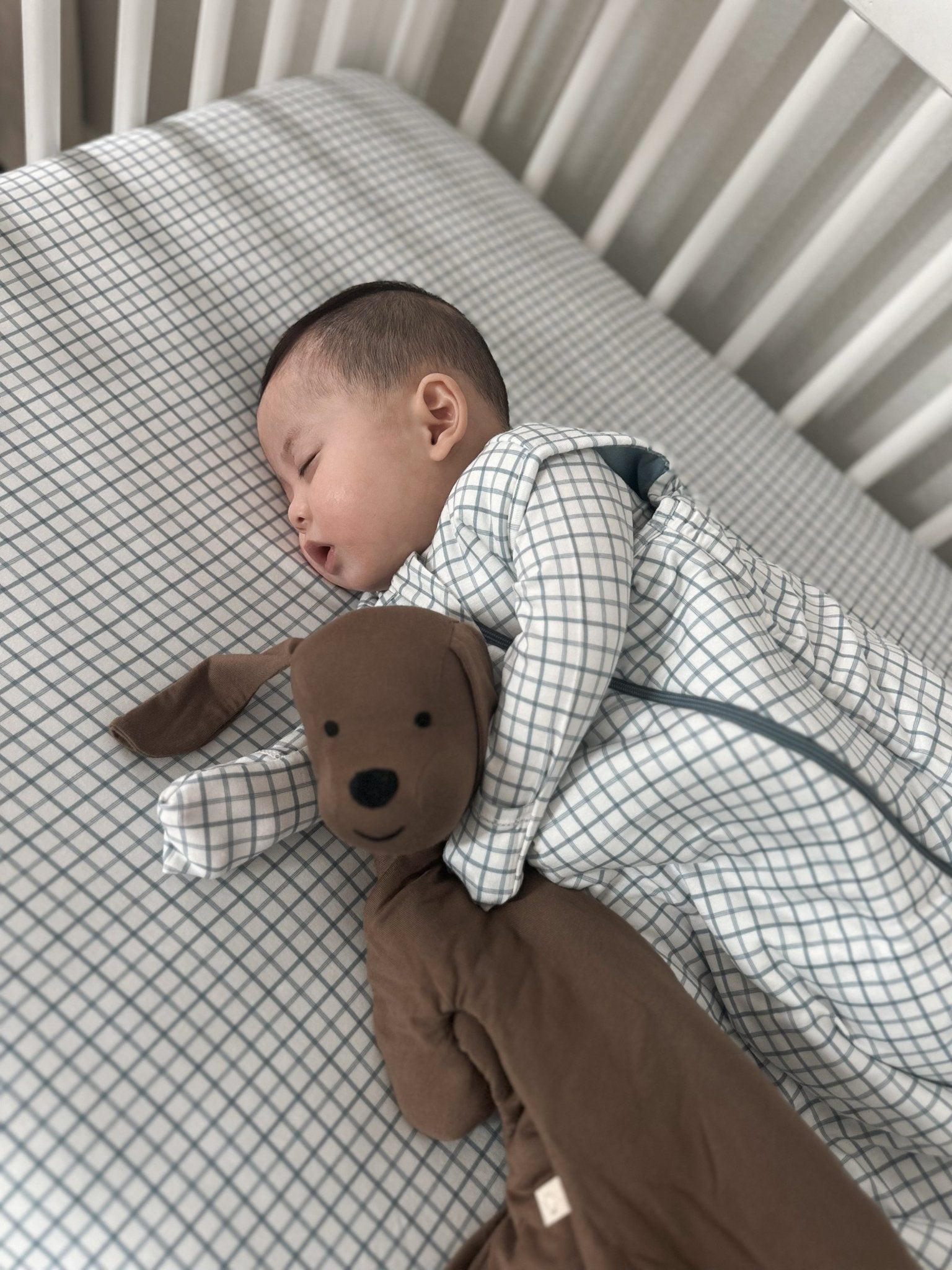 günamüna Crib Sheet - Checkmate (Min. of 2, multiples of 2) - MAIGHAN DISTRIBUTION CANADA