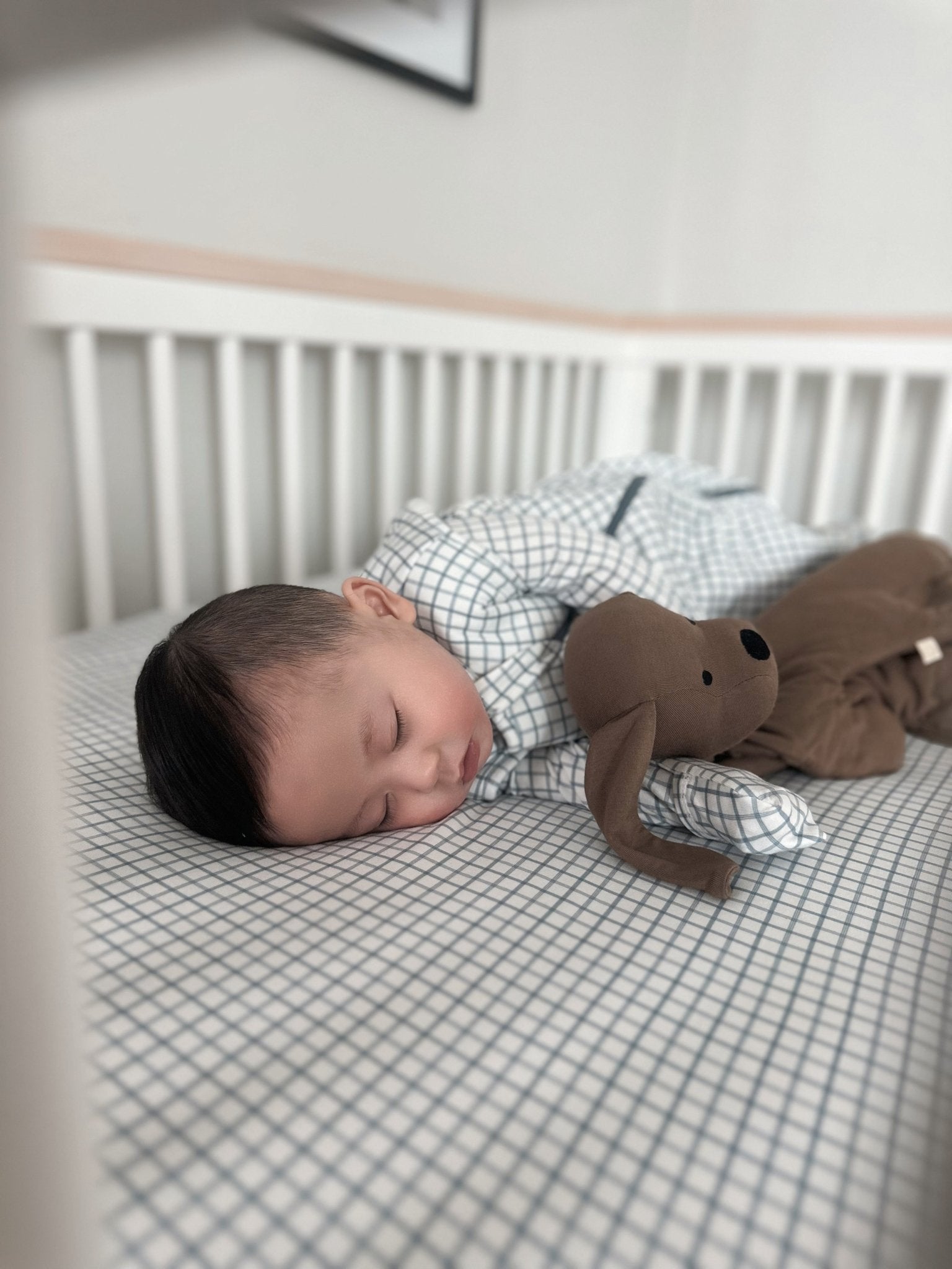 günamüna Crib Sheet - Checkmate (Min. of 2, multiples of 2) - MAIGHAN DISTRIBUTION CANADA