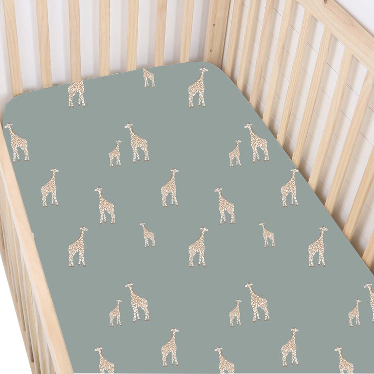 günamüna Crib Sheet - Giraffe (Min. of 2, multiples of 2) - MAIGHAN DISTRIBUTION CANADA