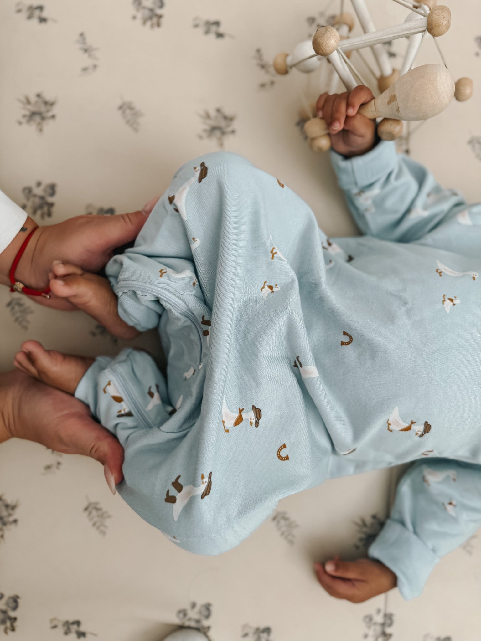 günamüna Fleece Jumpsuit Cowboy Goose (Min. of 2, multiples of 2) - MAIGHAN DISTRIBUTION CANADA