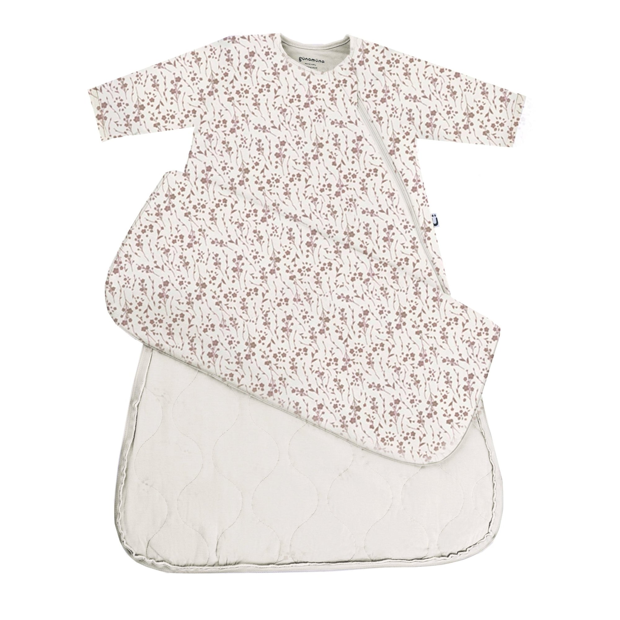 günamüna LONG Sleeve Sleep Sack Duvet Bamboo Posies 2.5 TOG (Min of 2, multiples of 2) - MAIGHAN DISTRIBUTION CANADA