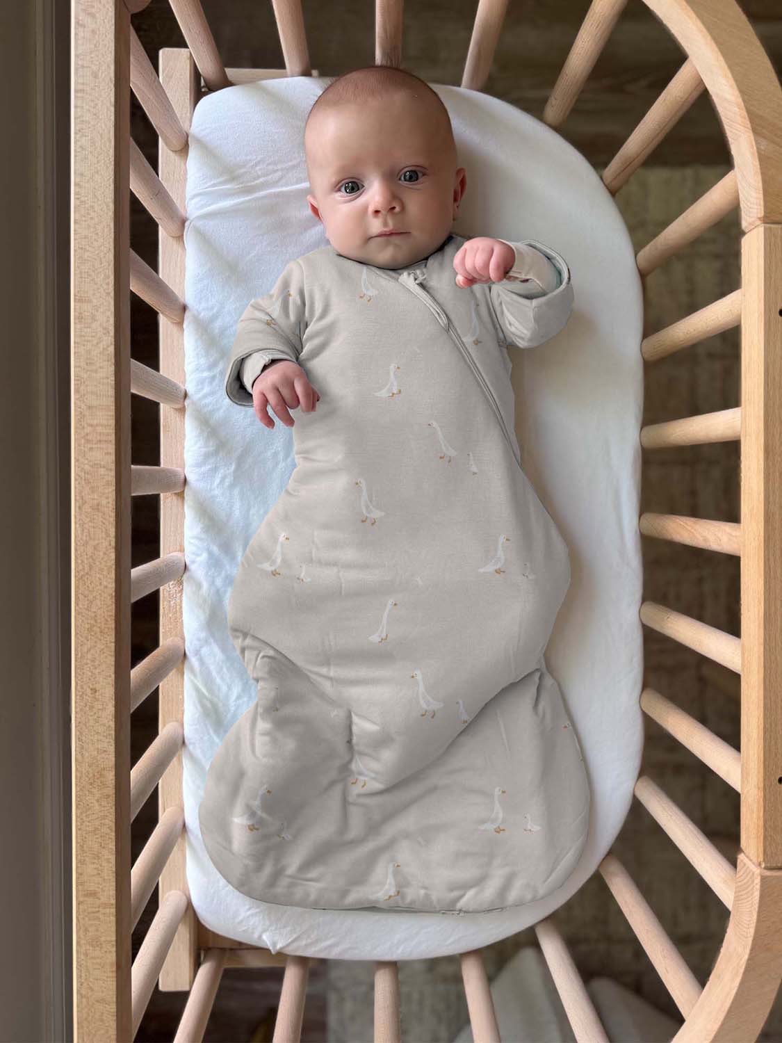 günamüna Long Sleeve Swaddle Sleep Sack Duvet Bamboo Goose 1 TOG (Min. of 2, multiples of 2) - MAIGHAN DISTRIBUTION CANADA
