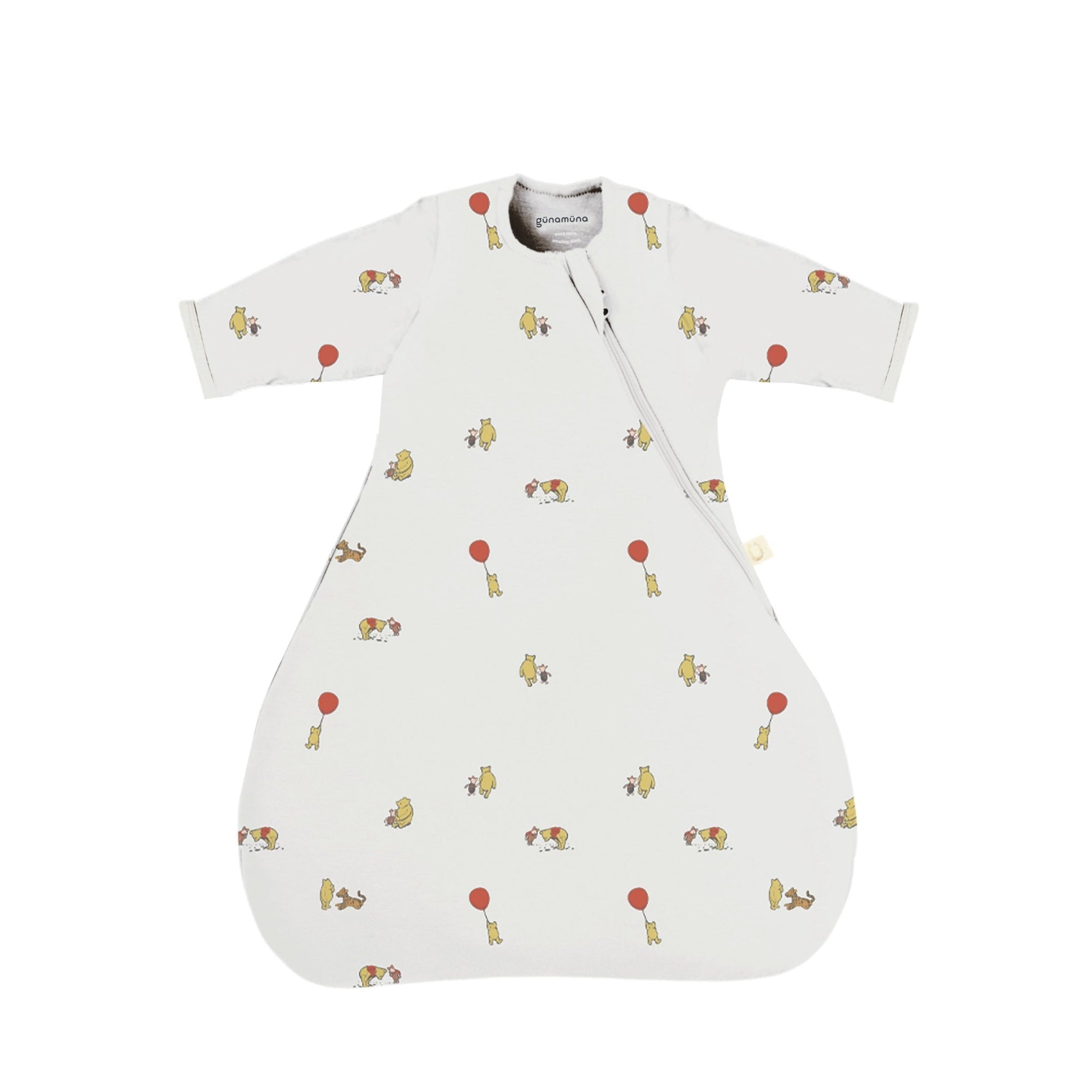 günamüna Long Sleeve Transitional Swaddle Sleep Sack Duvet Bamboo Pooh 2.5 TOG (Min. of 2, multiples of 2) - MAIGHAN DISTRIBUTION CANADA