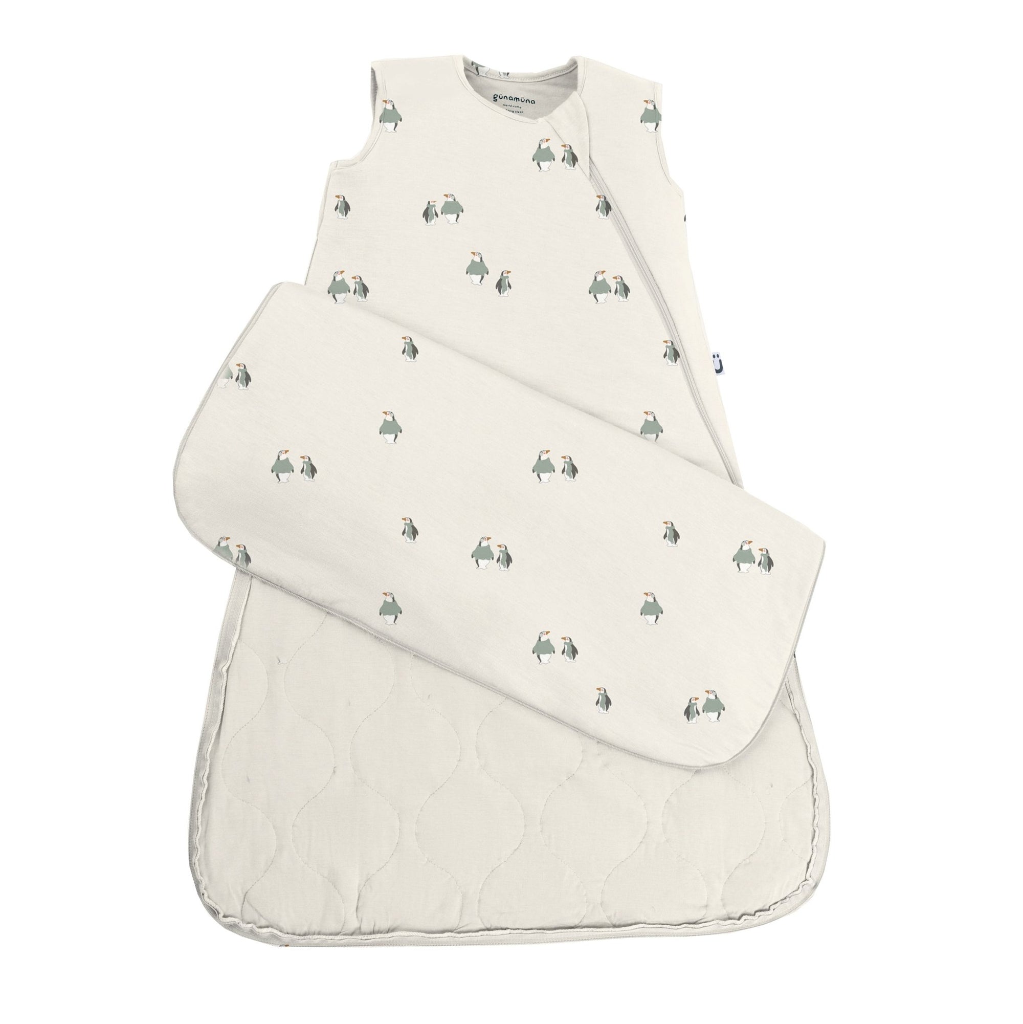 günamüna Sleep Sack Duvet Bamboo Penguins 1 TOG (Min. of 2, multiples of 2) - MAIGHAN DISTRIBUTION CANADA