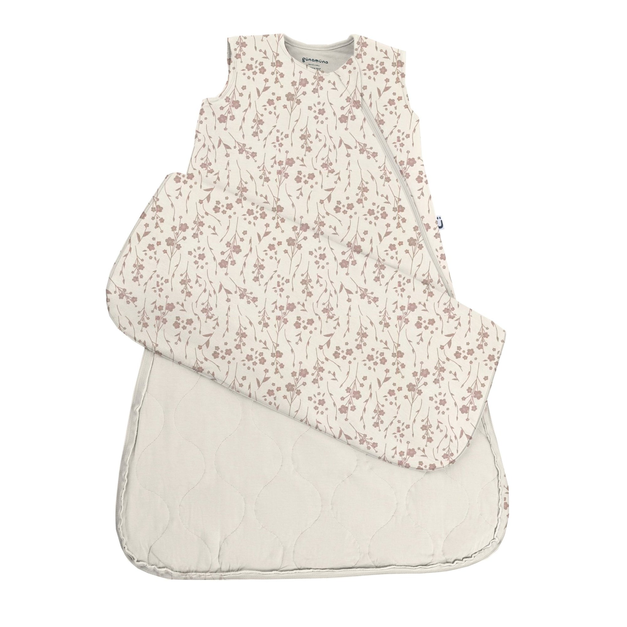 günamüna Sleep Sack Duvet Bamboo Posies 2.5 TOG (Min. of 2, multiples of 2) - MAIGHAN DISTRIBUTION CANADA