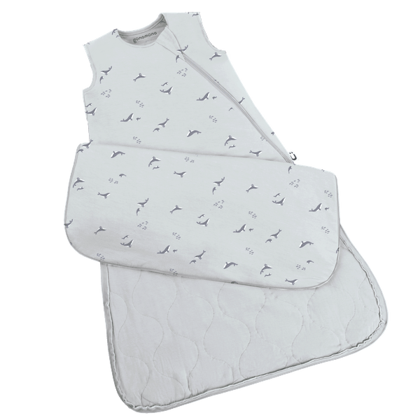 günamüna Sleep Sack Duvet Bamboo Whale 1 TOG (Min. of 2, multiples of 2) - MAIGHAN DISTRIBUTION CANADA