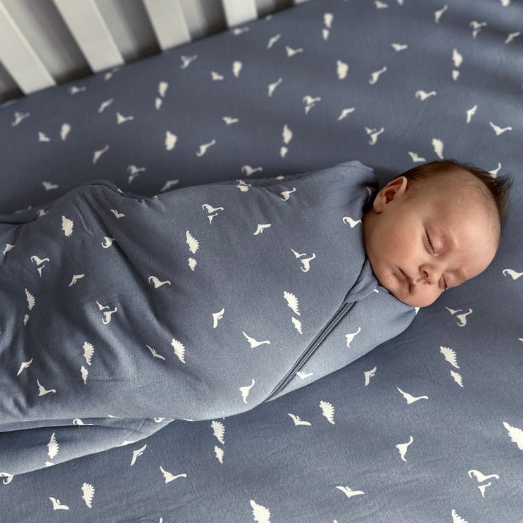 günamüna Swaddle Sleep Sack Duvet Bamboo Dino 1 TOG (Min. of 2, multiples of 2) - MAIGHAN DISTRIBUTION CANADA